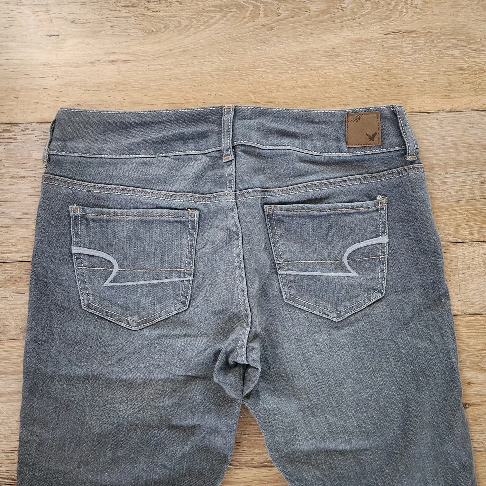 American Eagle Outfitters Women's Gray Super Skinny Jeans Hipster Indie Sleaze